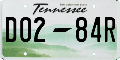 TN license plate D0284R