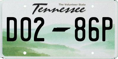 TN license plate D0286P