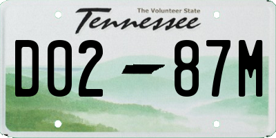 TN license plate D0287M