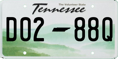 TN license plate D0288Q