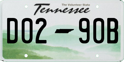 TN license plate D0290B