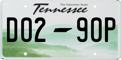TN license plate D0290P