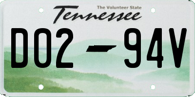 TN license plate D0294V