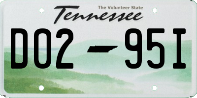 TN license plate D0295I
