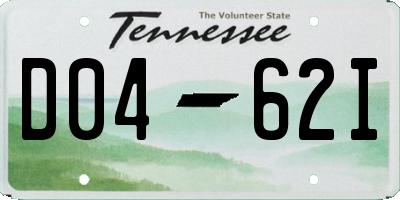 TN license plate D0462I