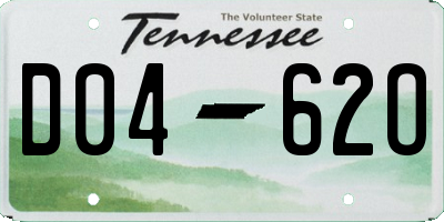 TN license plate D0462O