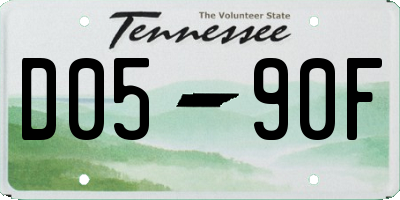 TN license plate D0590F