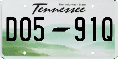 TN license plate D0591Q