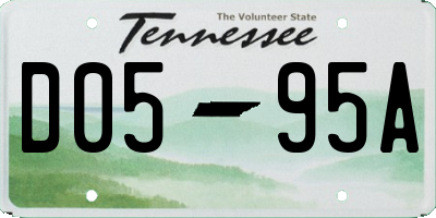 TN license plate D0595A