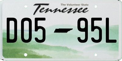 TN license plate D0595L