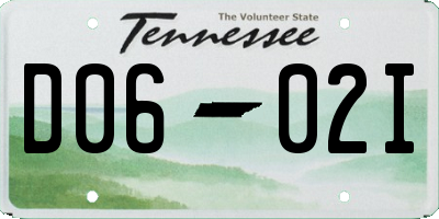 TN license plate D0602I
