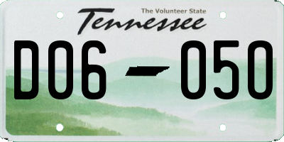 TN license plate D0605O