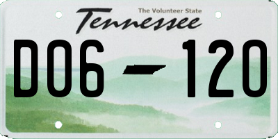 TN license plate D0612O
