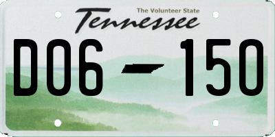 TN license plate D0615O