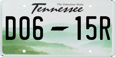 TN license plate D0615R