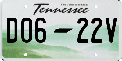 TN license plate D0622V