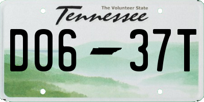 TN license plate D0637T