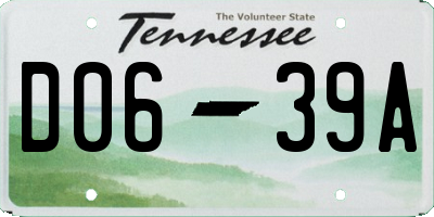 TN license plate D0639A