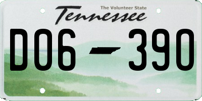 TN license plate D0639O