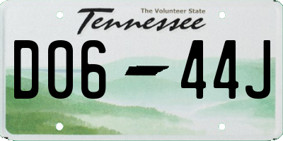 TN license plate D0644J
