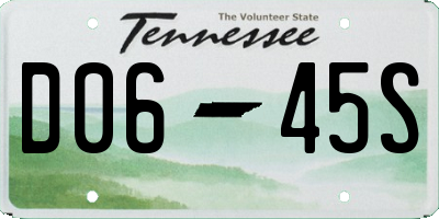 TN license plate D0645S