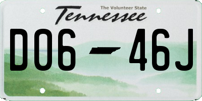 TN license plate D0646J
