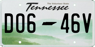 TN license plate D0646V