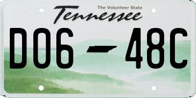 TN license plate D0648C