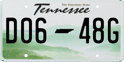 TN license plate D0648G