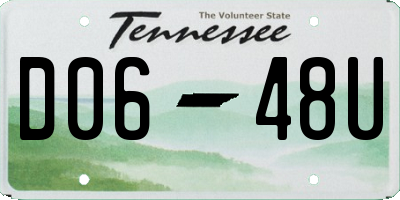TN license plate D0648U