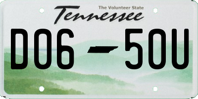 TN license plate D0650U