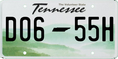 TN license plate D0655H