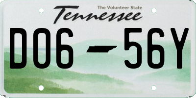 TN license plate D0656Y