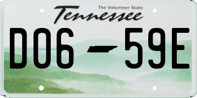 TN license plate D0659E