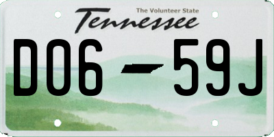 TN license plate D0659J