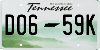 TN license plate D0659K