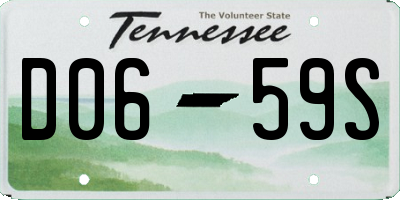 TN license plate D0659S