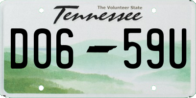 TN license plate D0659U
