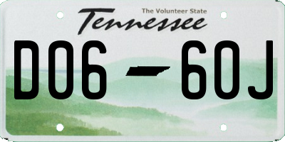 TN license plate D0660J