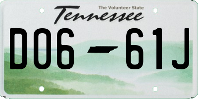 TN license plate D0661J