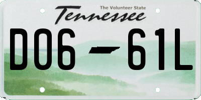 TN license plate D0661L