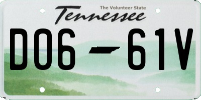 TN license plate D0661V