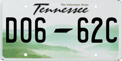 TN license plate D0662C