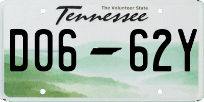 TN license plate D0662Y