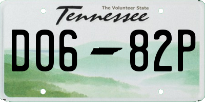 TN license plate D0682P