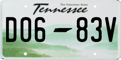 TN license plate D0683V