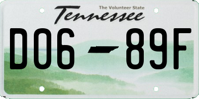 TN license plate D0689F