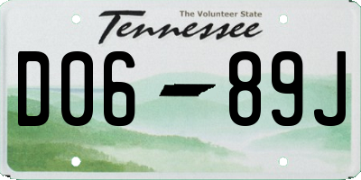 TN license plate D0689J