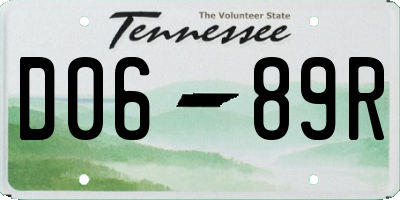 TN license plate D0689R