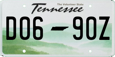 TN license plate D0690Z